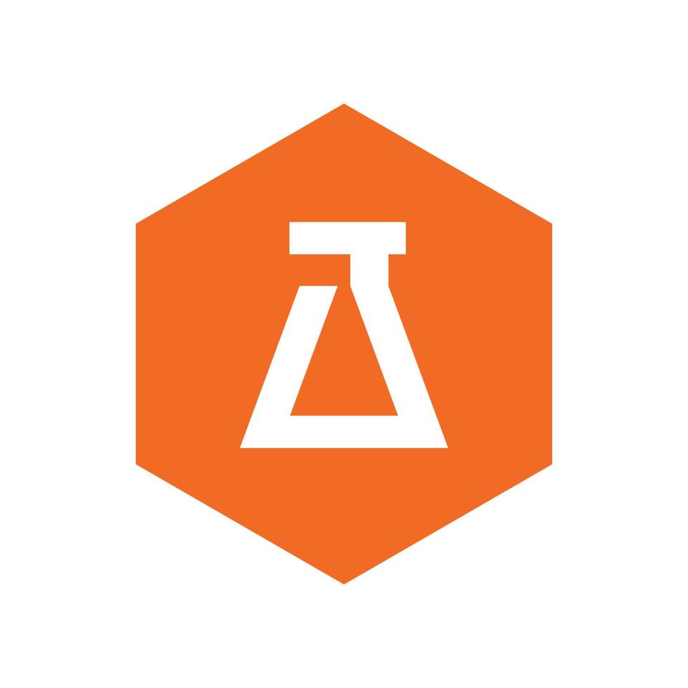 hexagon lab ikon, logotyp element, vektor illustration design