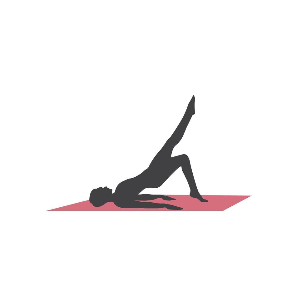 Yoga-Symbol-Vektor-Illustration-Design-Vorlage vektor