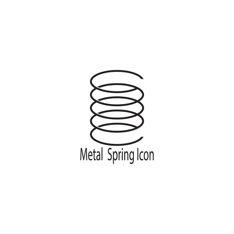 metall våren ikon. vektor