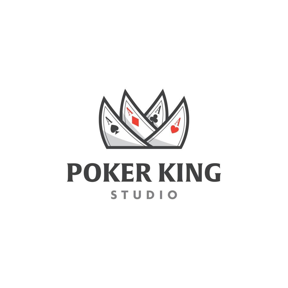 Poker King-Logo vektor