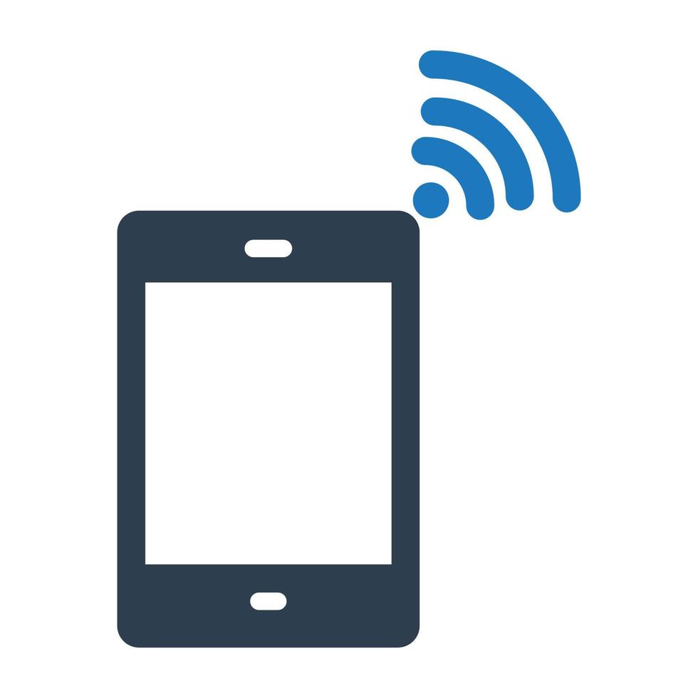 wifi mobil vektorikon som enkelt kan ändra eller redigera vektor