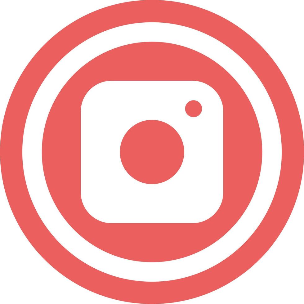 Instagram-Vektorsymbol, das für kommerzielle Arbeiten geeignet ist und einfach geändert oder bearbeitet werden kann vektor