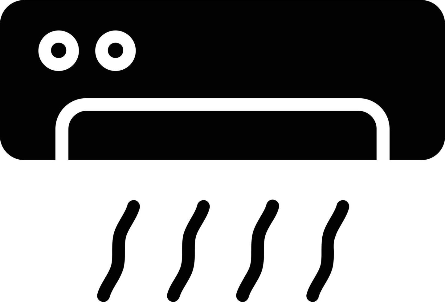 Klimaanlage Glyph-Symbol vektor