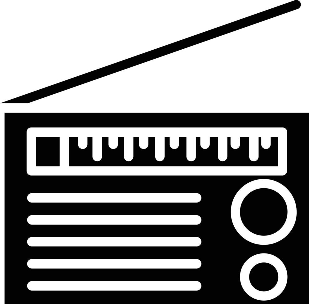 Radio-Glyphe-Symbol vektor