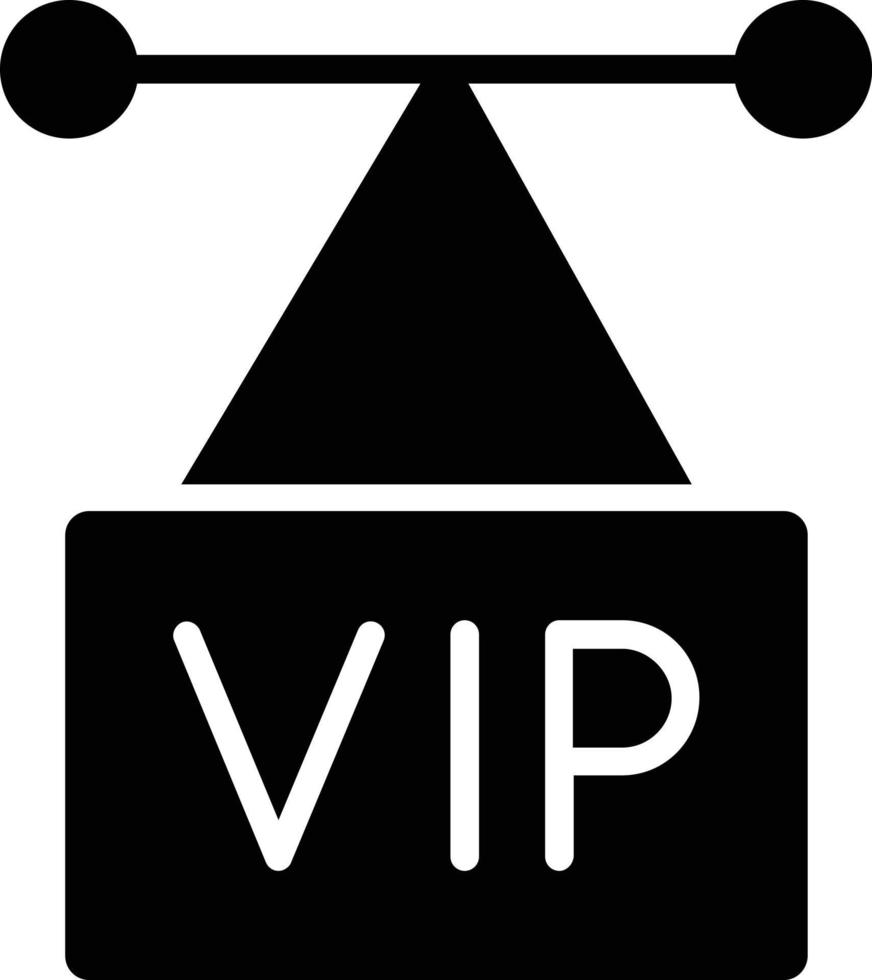 vip-Glyphen-Symbol vektor