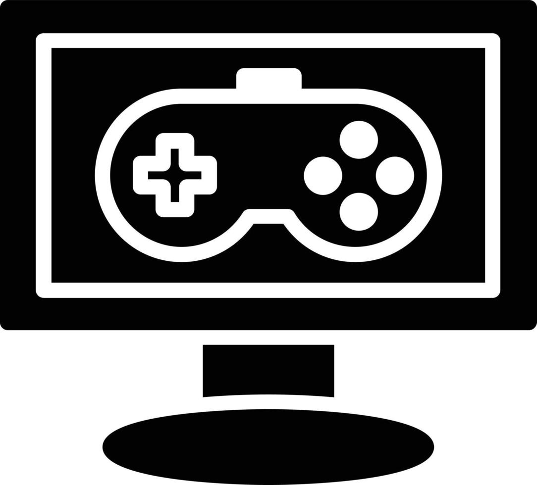 Game-Controller-Glyphe-Symbol vektor