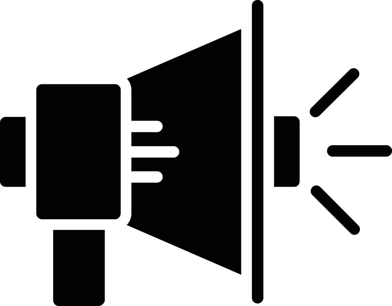 Symbol für Marketing-Glyphe vektor