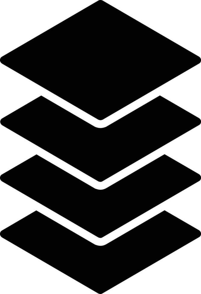 Ebenen-Glyphe-Symbol vektor