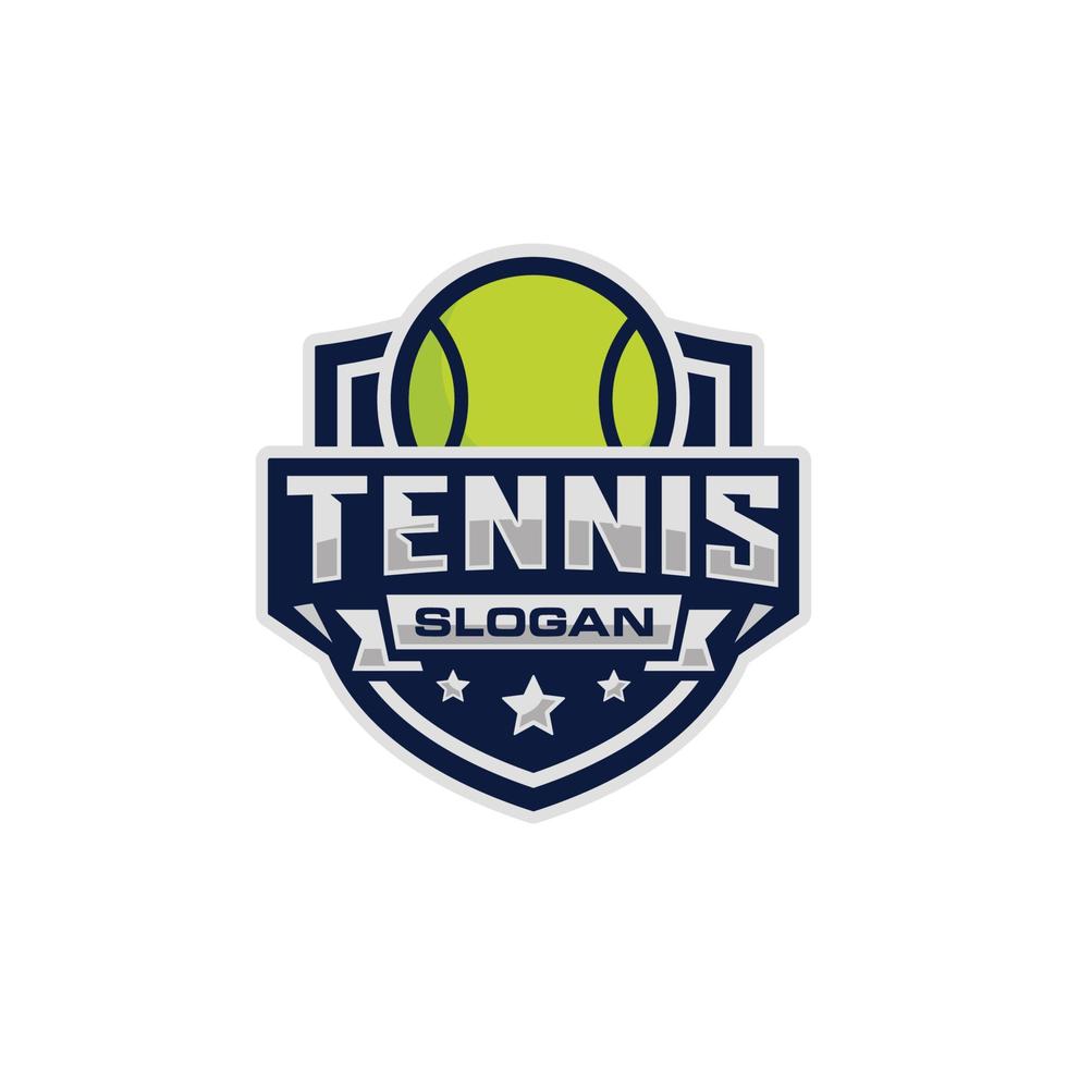 tennis emblem logotyp design vektor