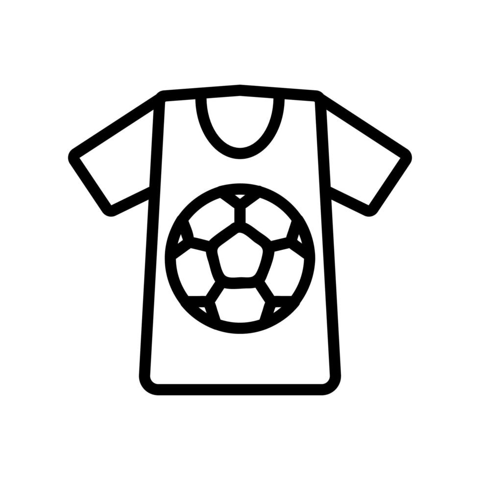 Kleidung Fußball-Fan-Icon-Vektor. isolierte kontursymbolillustration vektor