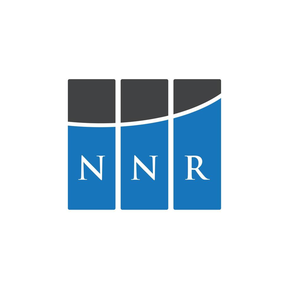 nnr-Brief-Logo-Design auf weißem Hintergrund. nnr kreative Initialen schreiben Logo-Konzept. nnr Briefgestaltung. vektor