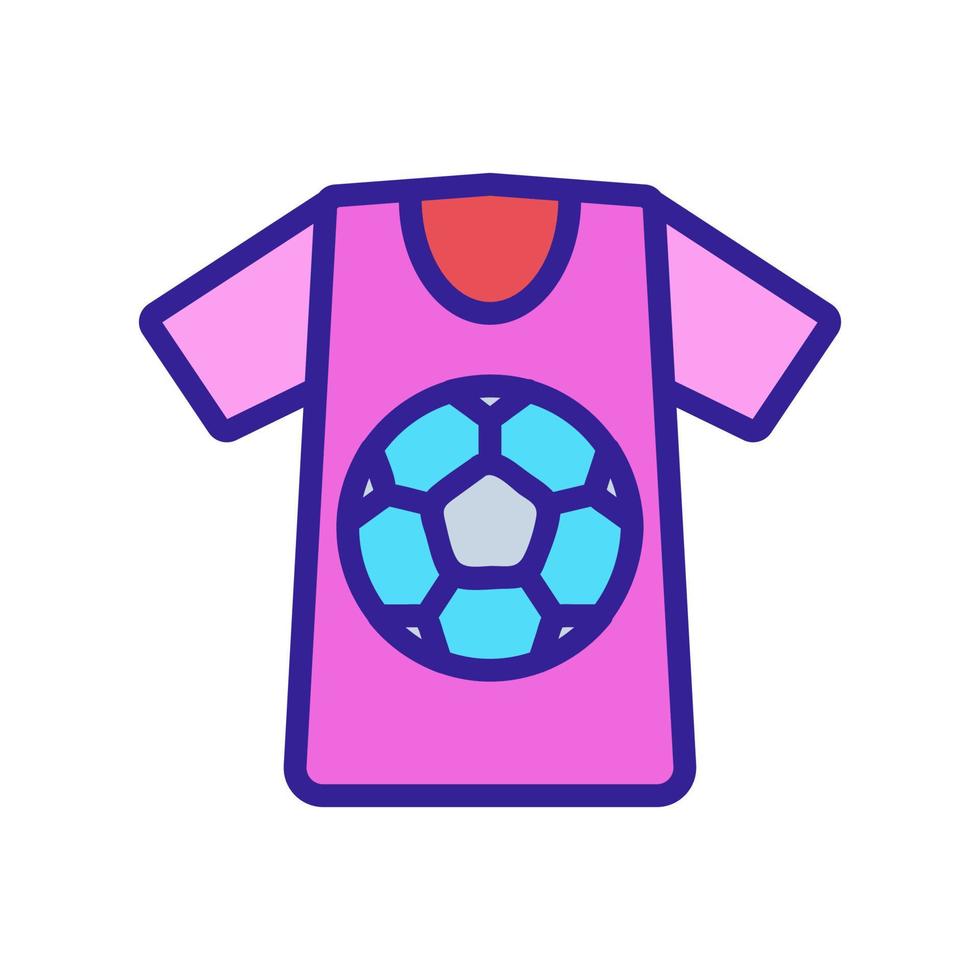 Kleidung Fußball-Fan-Icon-Vektor. isolierte kontursymbolillustration vektor