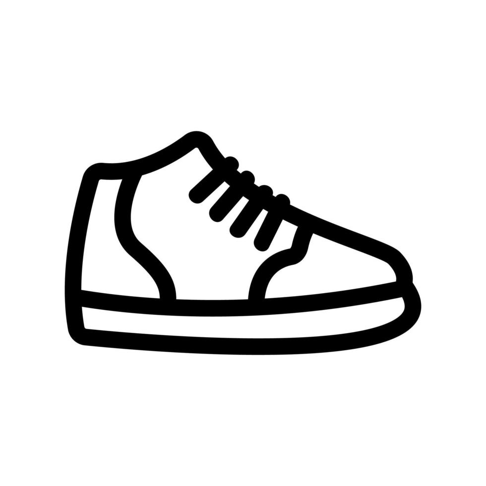 Symbolvektor für Turnschuhe. isolierte kontursymbolillustration vektor