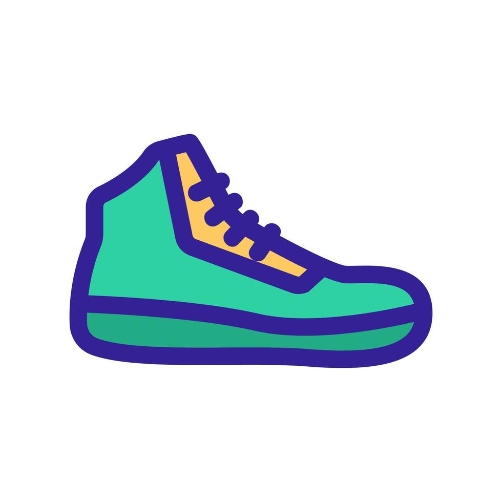 Symbolvektor für Turnschuhe. isolierte kontursymbolillustration vektor