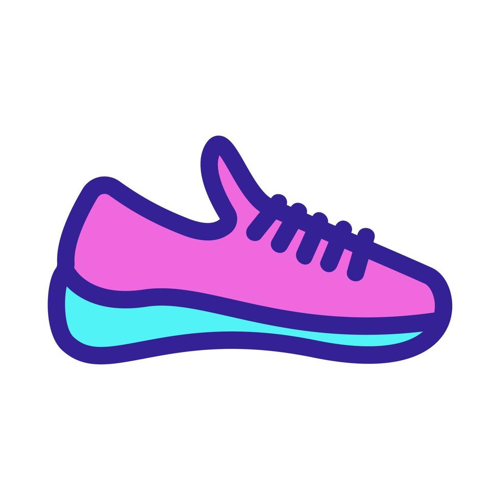 Symbolvektor für Turnschuhe. isolierte kontursymbolillustration vektor