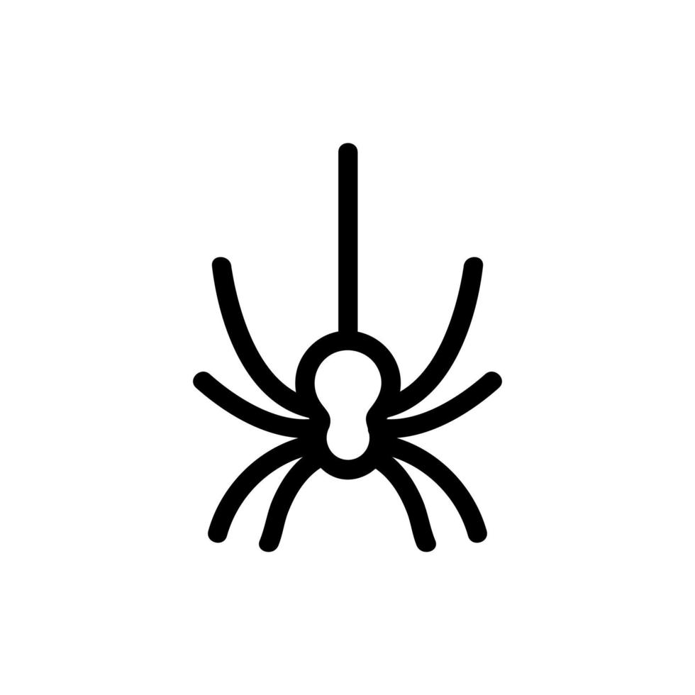 spindel ikon vektor. isolerade kontur symbol illustration vektor