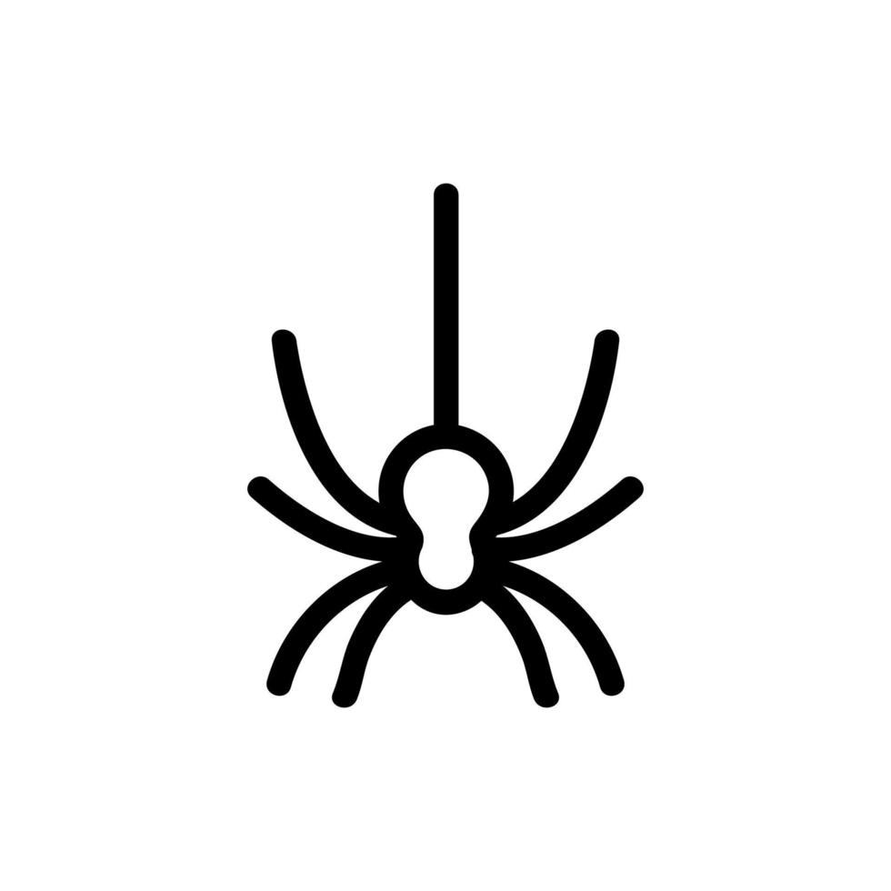 Spinnen-Icon-Vektor. isolierte kontursymbolillustration vektor