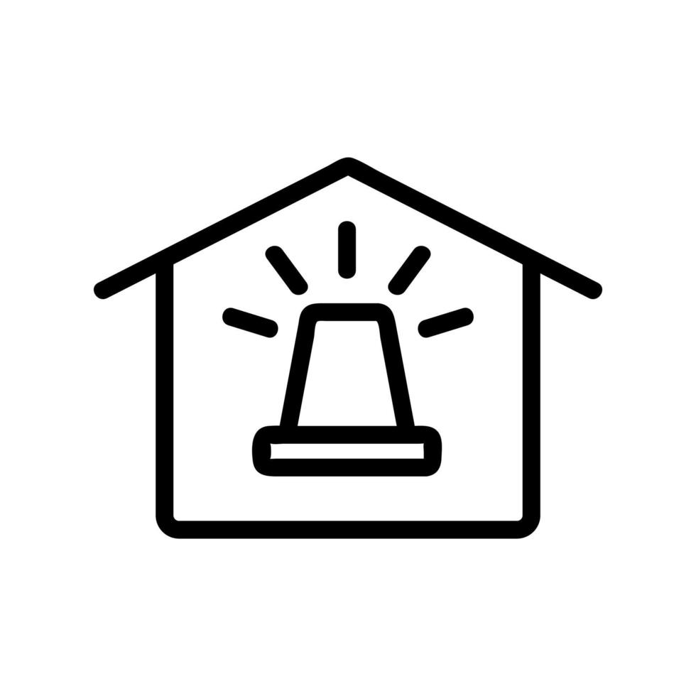 smart hus ikon vektor. isolerade kontur symbol illustration vektor