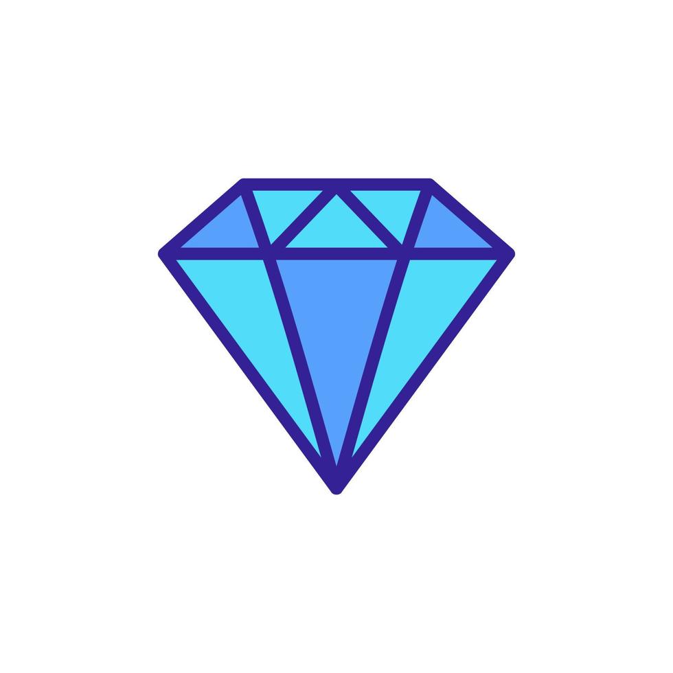 diamant tecken rikedom ikon vektor disposition illustration