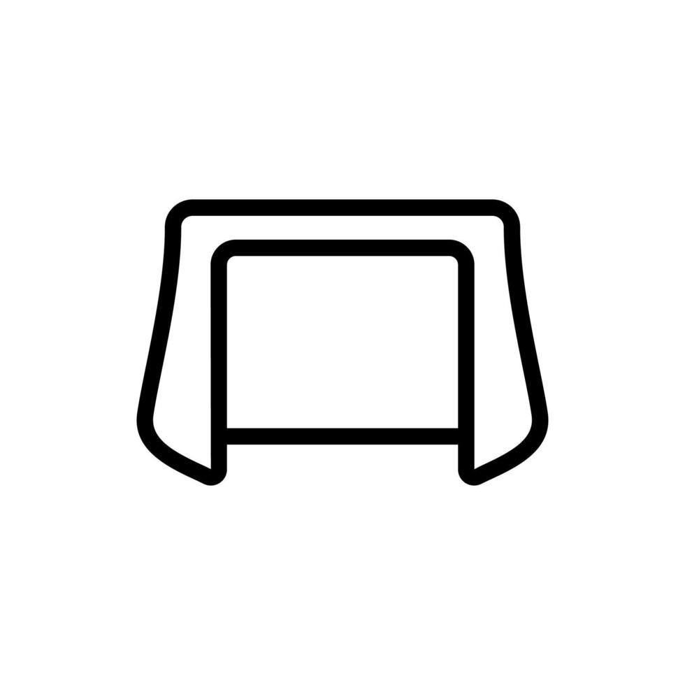 gate, hockey ikon vektor. isolerade kontur symbol illustration vektor