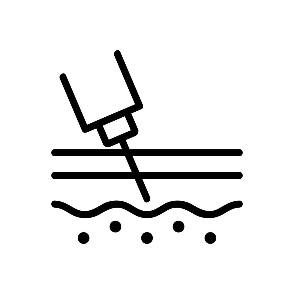 hudvård ikon vektor. isolerade kontur symbol illustration vektor