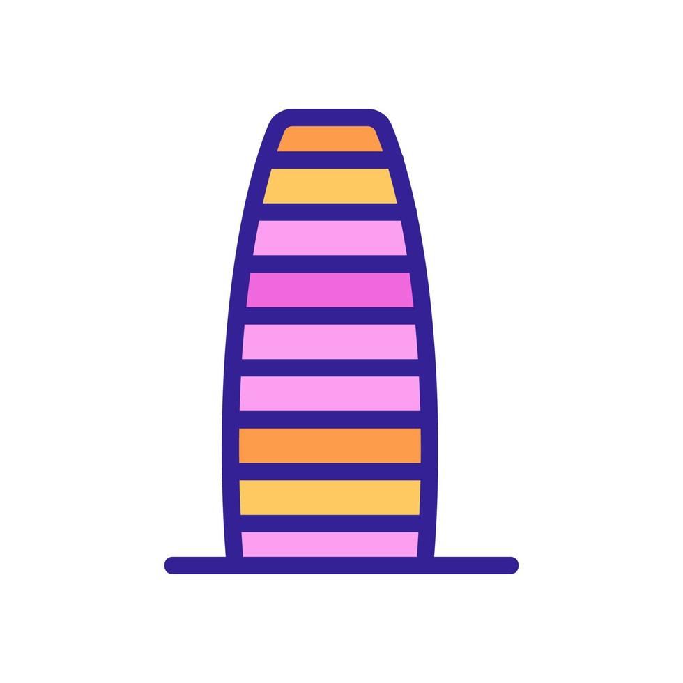 Wolkenkratzer Selendy Symbol Vektor Umriss Illustration