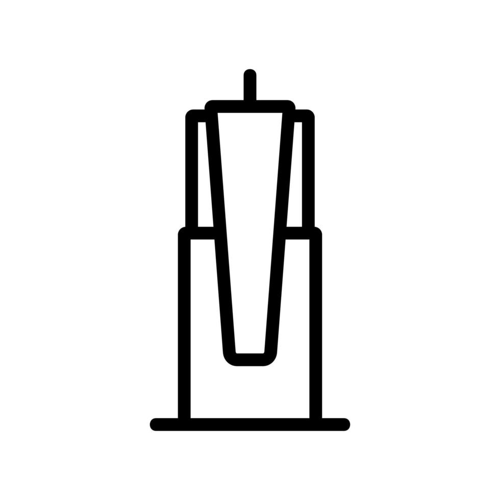 Wolkenkratzer Symbol Vektor Umriss Illustration