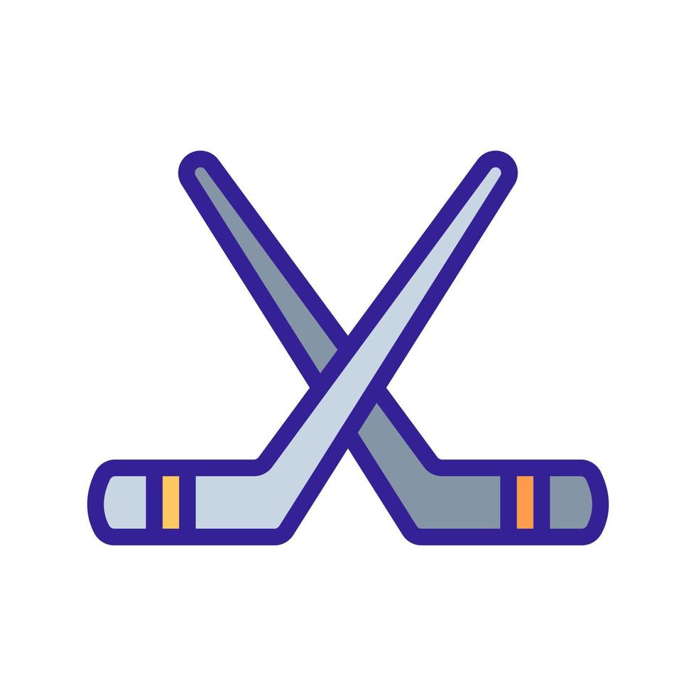 putter, puck ikon vektor. isolerade kontur symbol illustration vektor