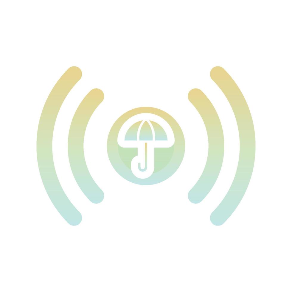 Regenschirm-Live-Logo-Gradienten-Design-Vorlagen-Icon-Element vektor