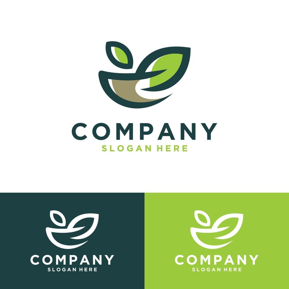 grönt kaffe logotyp mall design vektor, emblem, designkoncept, kreativ symbol, ikon vektor