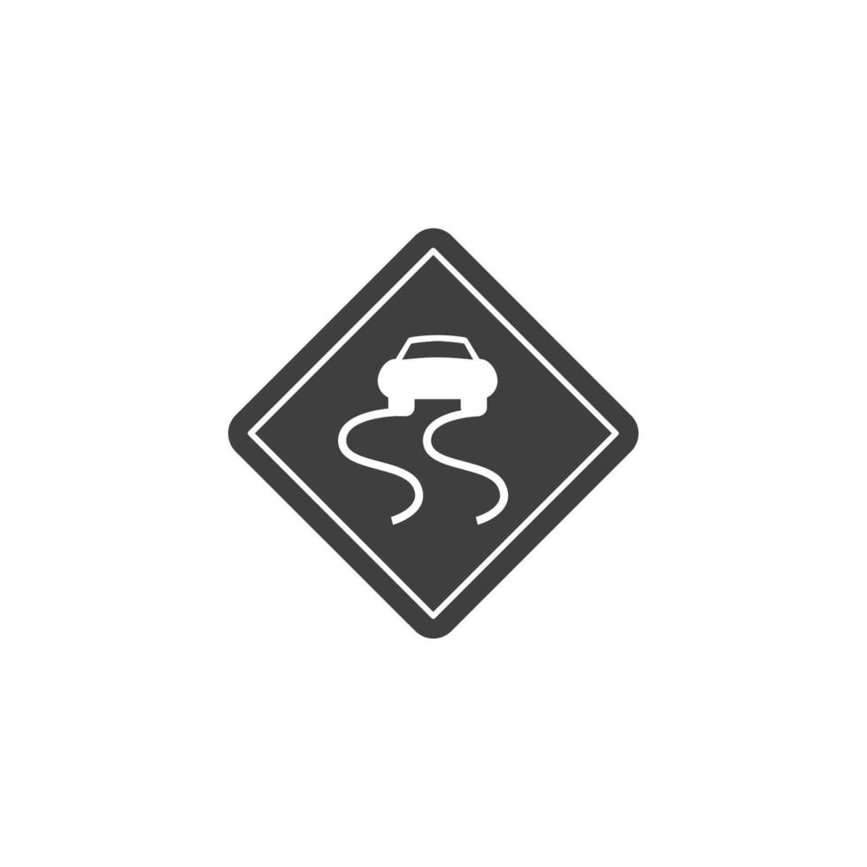 vektor tecken för trafikskyltar symbolen är isolerad på en vit bakgrund. trafikskyltar ikon färg redigerbar.