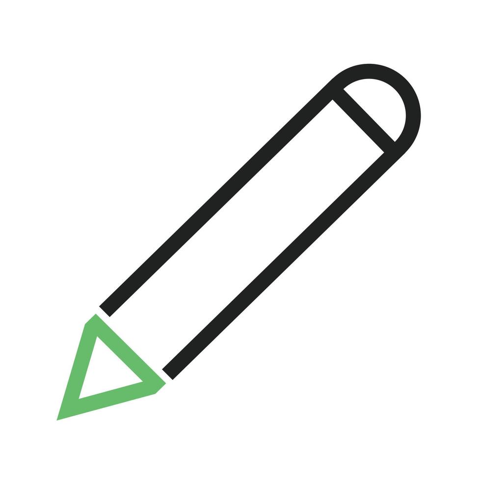 Bearbeitungszeile grünes und schwarzes Symbol vektor