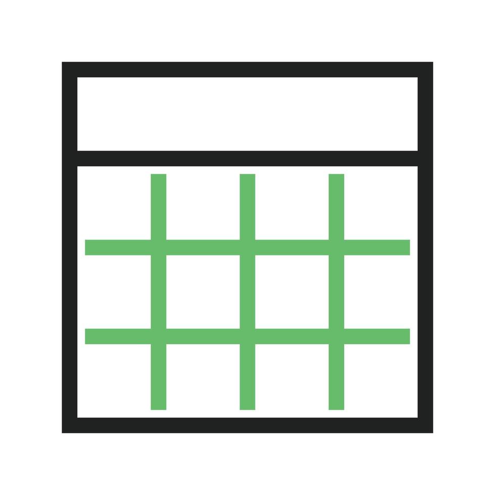 infoga tabell linje grön och svart ikon vektor