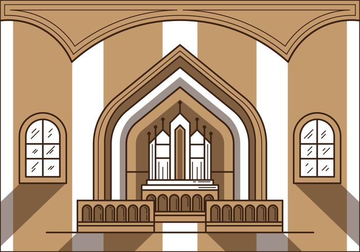 Freie Kirche Altar Illustration vektor