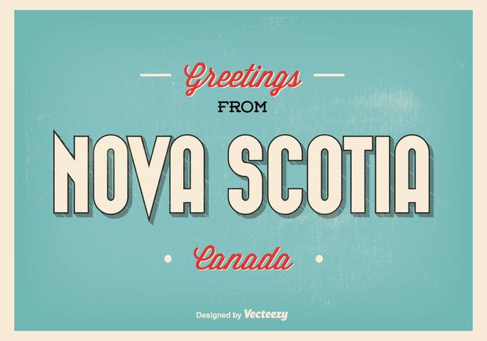 Nova Scotia hälsningar illustration vektor