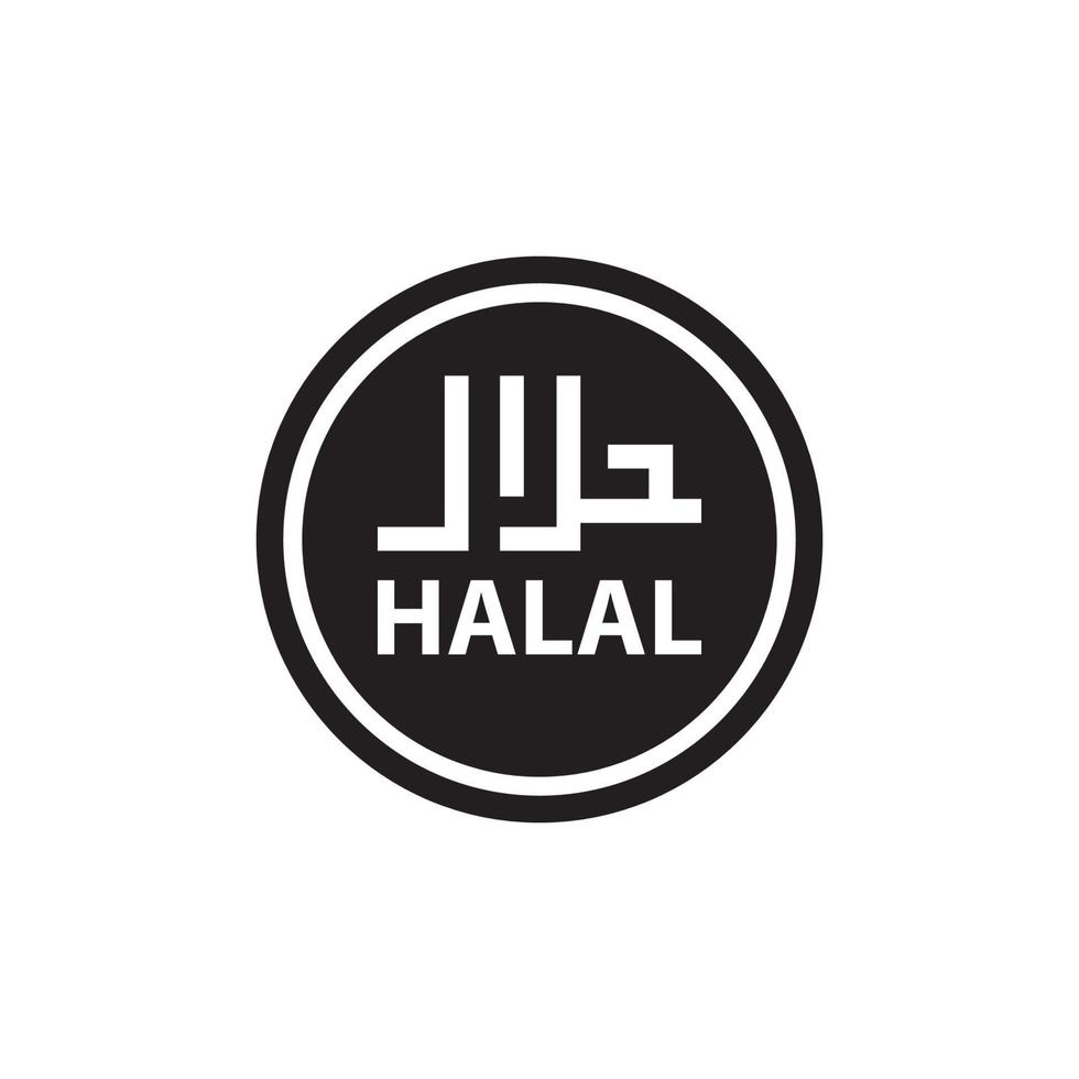 Halal-Symbol eps 10 vektor