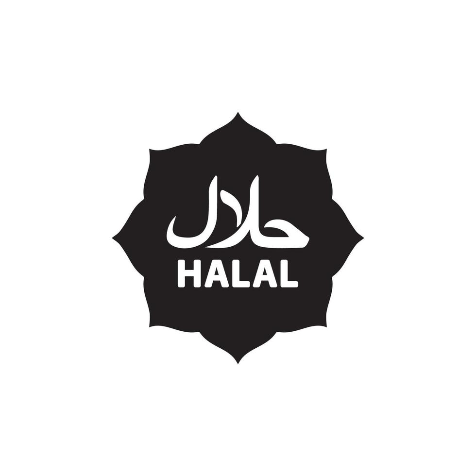 Halal-ikonen eps 10 vektor