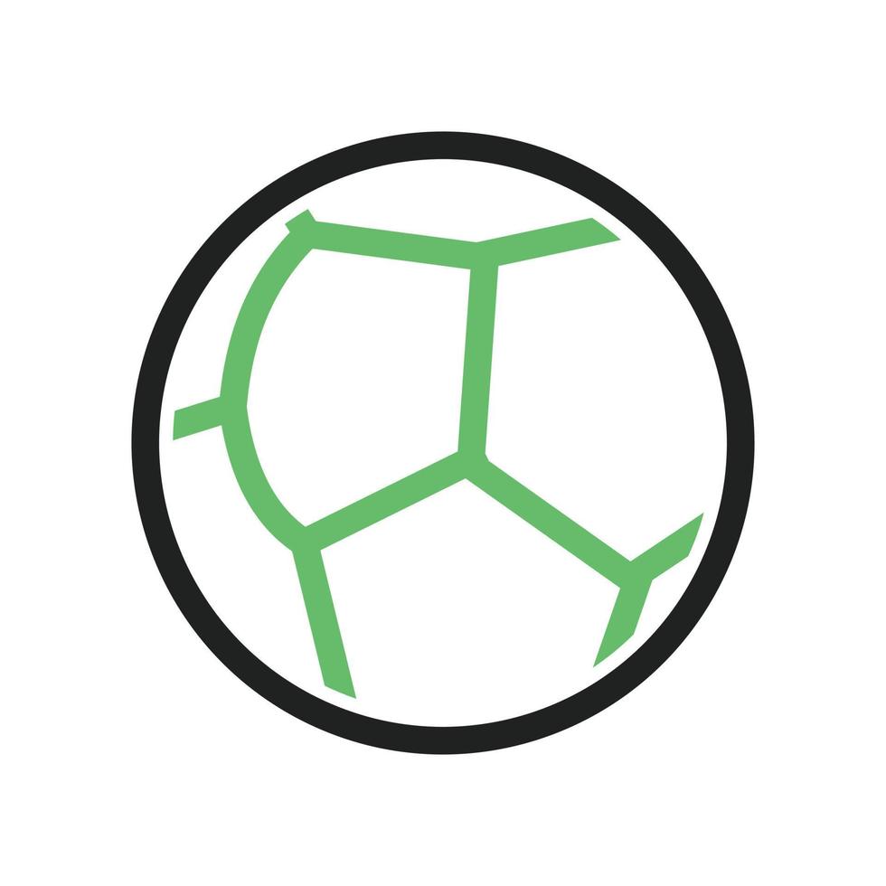 Ballonlinie grünes und schwarzes Symbol vektor