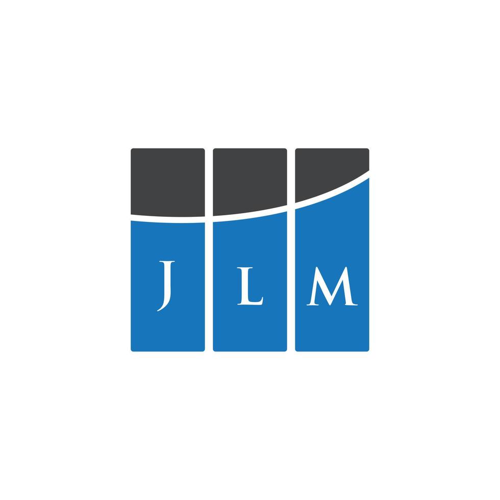 JLM-Brief-Logo-Design auf weißem Hintergrund. jlm kreatives Initialen-Buchstaben-Logo-Konzept. jlm Briefgestaltung. vektor