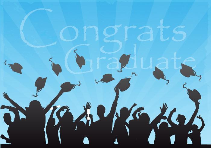 Gratulieren Graduate Vector Hintergrund