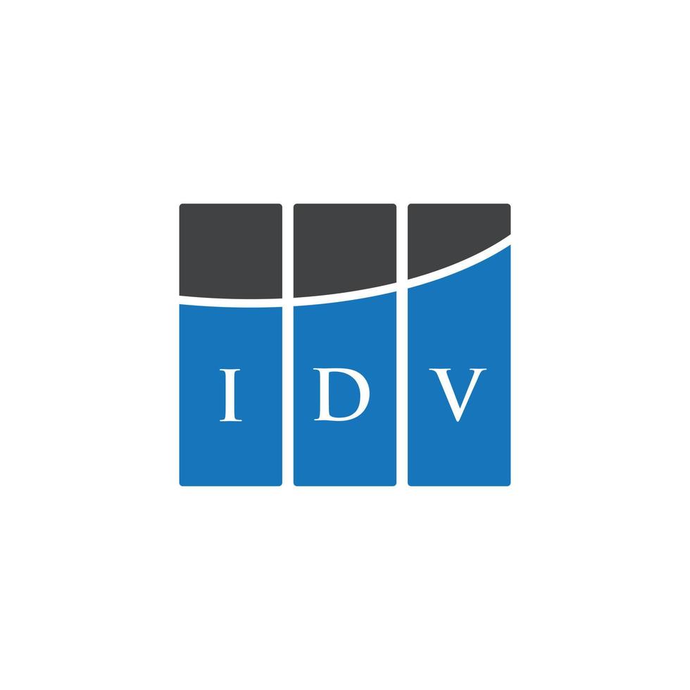 idv brev logotyp design på vit bakgrund. idv kreativa initialer bokstavslogotyp koncept. idv-bokstavsdesign. vektor