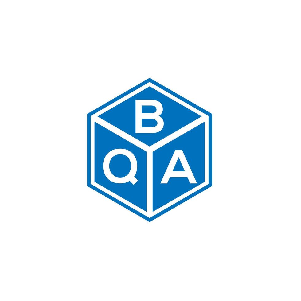 bqa brev logotyp design på svart bakgrund. bqa kreativa initialer brev logotyp koncept. bqa bokstavsdesign. vektor