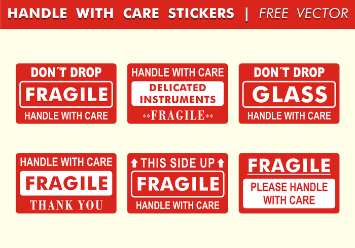 Hantera Med Care Stickers Gratis Vector