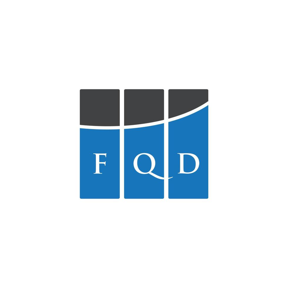 fqd-Brief-Logo-Design auf weißem Hintergrund. fqd kreative Initialen schreiben Logo-Konzept. fqd Briefgestaltung. vektor