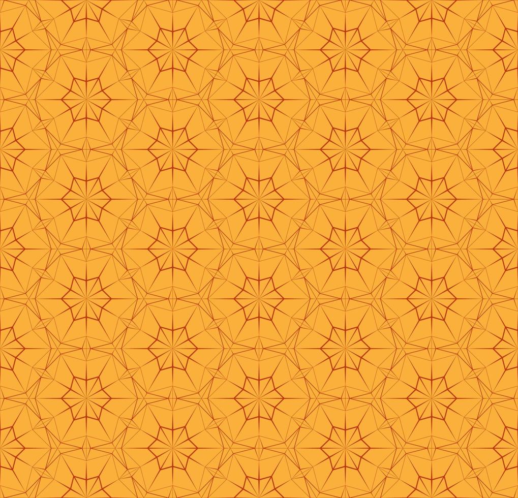 ljusa orange geometriska abstrakta sömlösa mönster. polygonal textur från tunna linjer. upprepande mönster av trianglar och polygoner mall för bakgrunds tapeter textiltyg. vektor illustration.