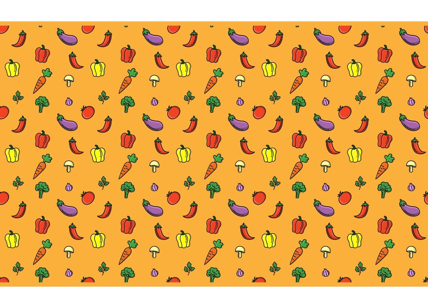 färg grönsaker sömlös vektor bakgrund för banner, bakgrund, flyer, affisch. vektor eps 10
