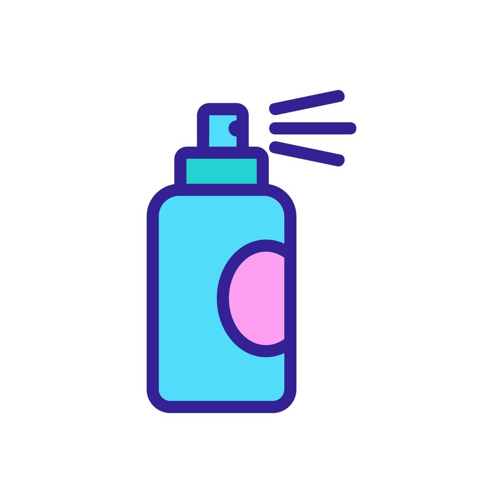 spray för vattenmotstånd ikon vektor kontur illustration