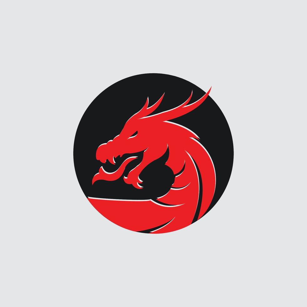 Drachen-Logo-Vektor vektor
