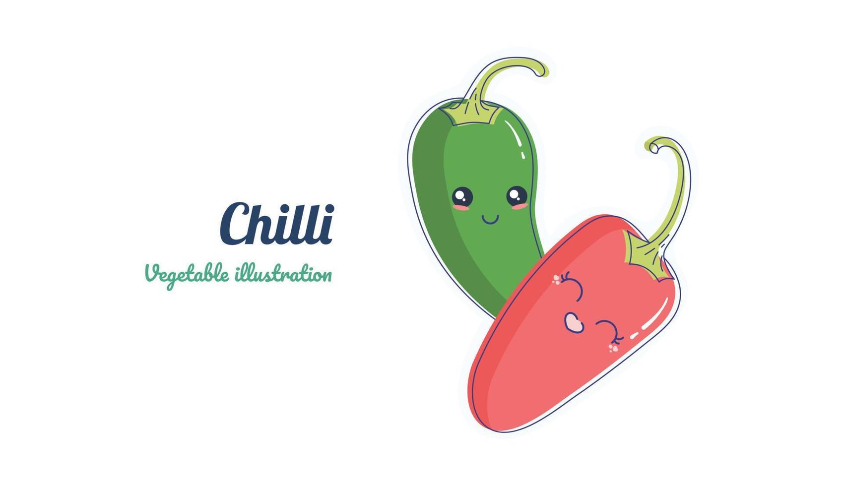 chili illustration design vektor