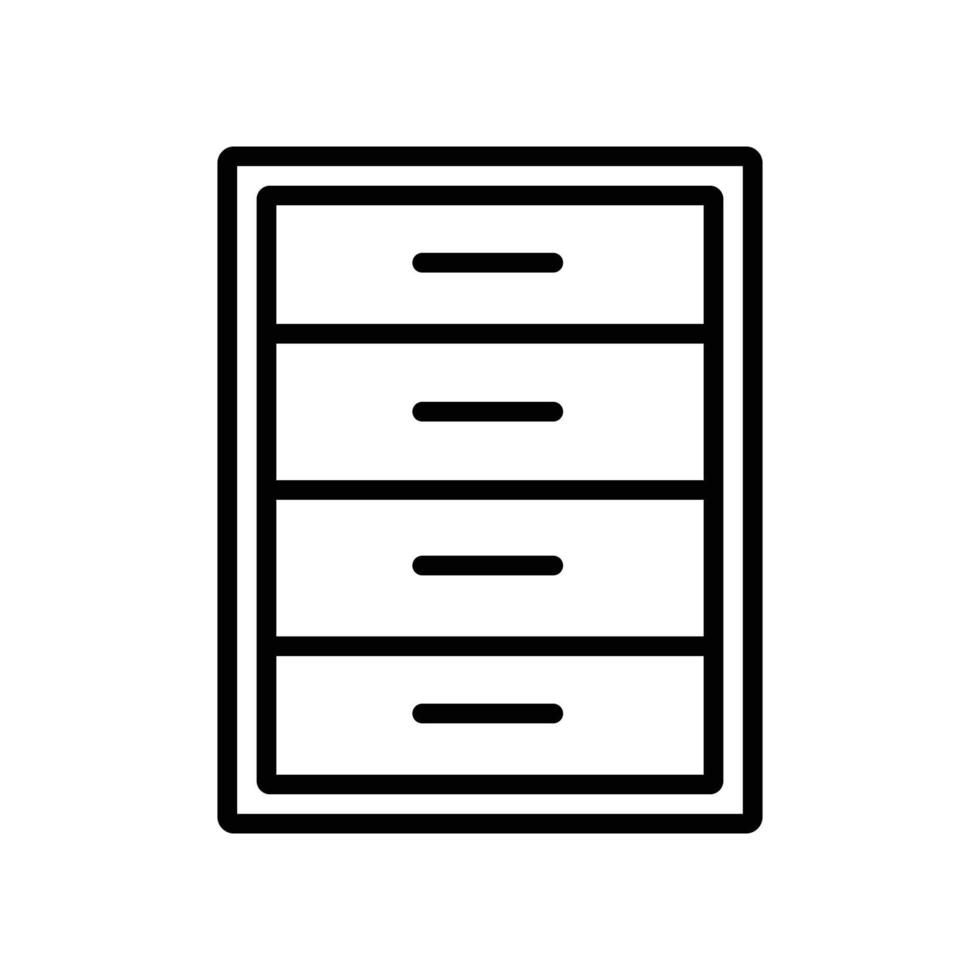 Kabinett-Symbol-Vektor-Design-Vorlage vektor